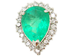 Pt900 エメラルドリング E4.52ct D0.88ct 9.6g