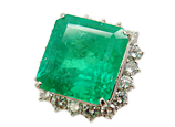 Pt900 エメラルドリング E22.7ct D2.33ct 20.8g
